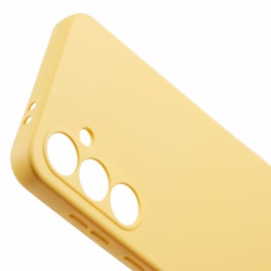 SKALO Samsung S24 FE Ultraohut TPU-kuori - Keltainen