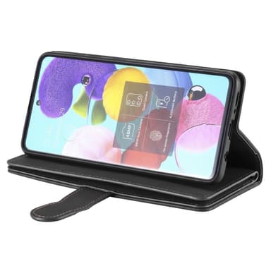SKALO Motorola Moto G35 5G Big Wallet 9-Korttitasku Lompakkokotelo - Musta