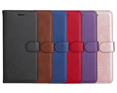 SKALO Motorola Edge 50 5G PU-nahkainen Lompakkokotelo - Ruskea