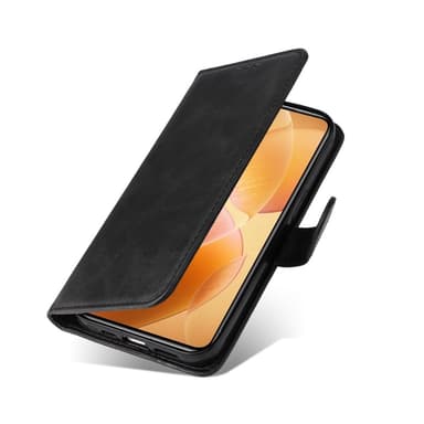SKALO Xiaomi 14T Pro PU-nahkainen Lompakkokotelo - Musta