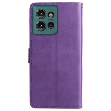 SKALO Motorola Edge 50 5G PU-nahkainen Lompakkokotelo - Violetti