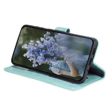 SKALO Motorola Moto G35 5G Mandala lompakkokotelo - Turkoosi