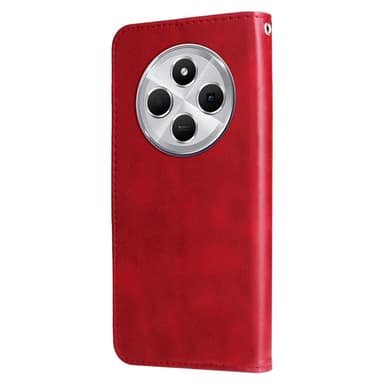 SKALO Xiaomi Redmi 14C Classic Lompakkokotelo vetoketjullinen lokero - Punainen