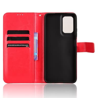 SKALO Motorola Moto G35 5G PU-nahkainen Lompakkokotelo - Punainen