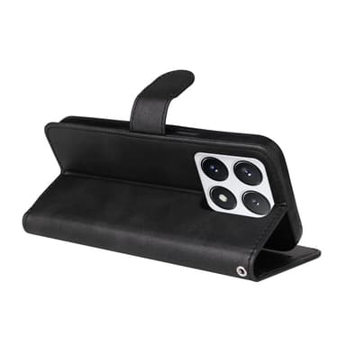 SKALO Xiaomi 14T Pro PU-nahkainen Lompakkokotelo - Musta
