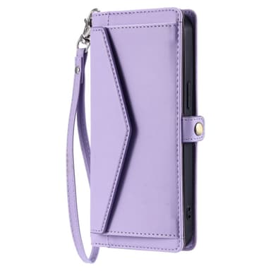 SKALO Samsung S24 FE PU-Nahkakotelo Lompakkokotelo - Violetti