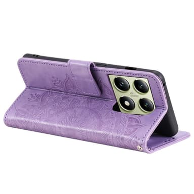 SKALO Xiaomi 14T Pro Mandala lompakkokotelo - Violetti