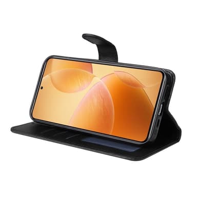 SKALO Xiaomi 14T Pro PU-nahkainen Lompakkokotelo - Musta