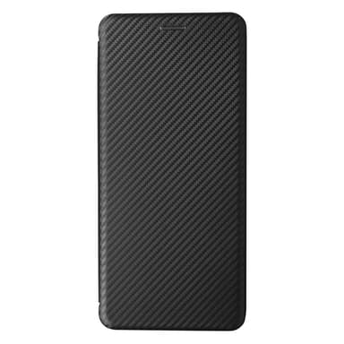SKALO Xiaomi Redmi 14C Carbon Fiber Lompakkokotelo - Musta