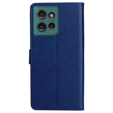 SKALO Motorola Edge 50 5G PU-nahkainen Lompakkokotelo - Sininen