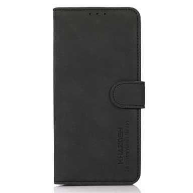 SKALO Xiaomi Redmi 14C KHAZNEH Lompakkokotelo PU-nahasta - Musta