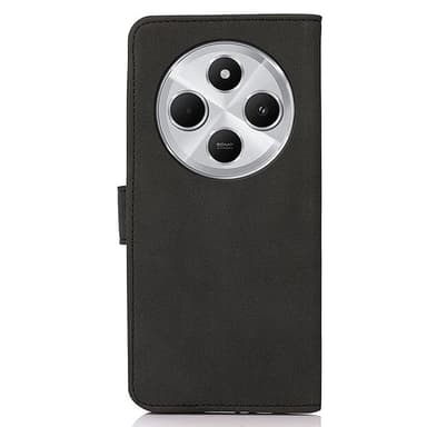 SKALO Xiaomi Redmi 14C KHAZNEH Lompakkokotelo PU-nahasta - Musta