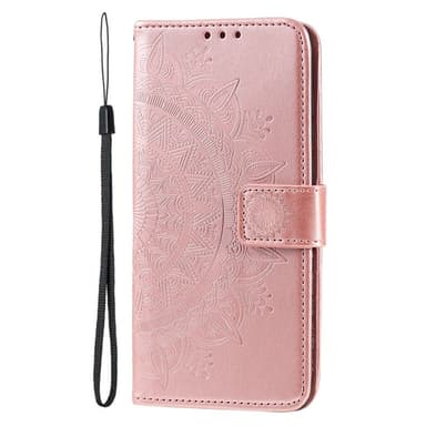 SKALO Xiaomi 14T Pro Mandala lompakkokotelo - Ruusukulta