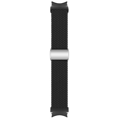 SKALO Punottu Tygaranneke Samsung Watch 6 Classic 43mm/47mm - Musta
