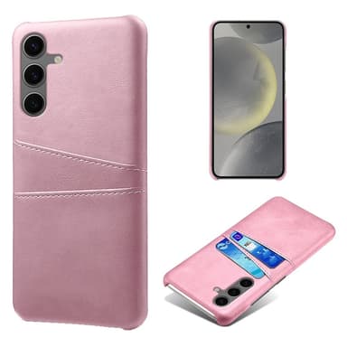 SKALO Samsung S24 FE PU-nahkainen Suojakuori Lompakolla - Ruusukulta