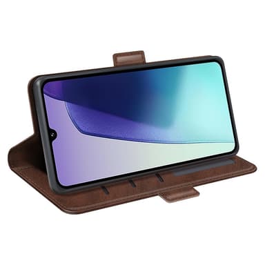 SKALO Xiaomi Redmi 14C Premium Wallet Lompakkokotelo - Ruskea