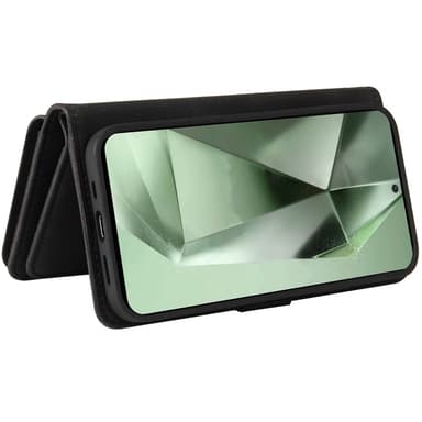 SKALO Samsung S24 FE Big Wallet 17-lokeroa Lompakkokotelo - Musta