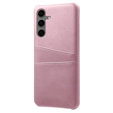 SKALO Samsung S24 FE PU-nahkainen Suojakuori Lompakolla - Ruusukulta