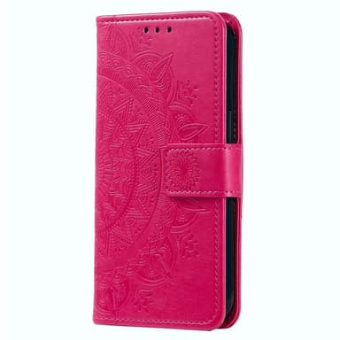SKALO Xiaomi Redmi 14C Mandala lompakkokotelo - Pinkki