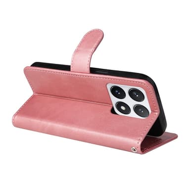 SKALO Xiaomi 14T Pro PU-nahkainen Lompakkokotelo - Pinkki