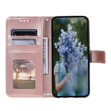 SKALO Xiaomi Redmi 14C Mandala lompakkokotelo - Ruusukulta