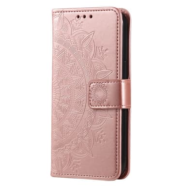 SKALO Xiaomi Redmi 14C Mandala lompakkokotelo - Ruusukulta