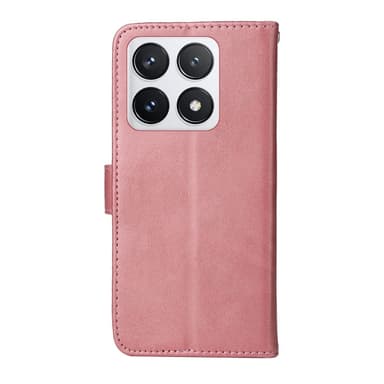 SKALO Xiaomi 14T Pro PU-nahkainen Lompakkokotelo - Pinkki
