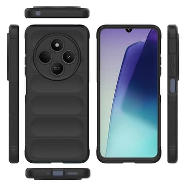 SKALO Xiaomi Redmi 14C Rugged Bumpers TPU-suojakuori - Musta