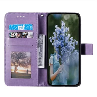 SKALO Xiaomi Redmi 14C Mandala lompakkokotelo - Violetti