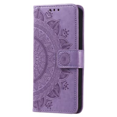 SKALO Xiaomi Redmi 14C Mandala lompakkokotelo - Violetti