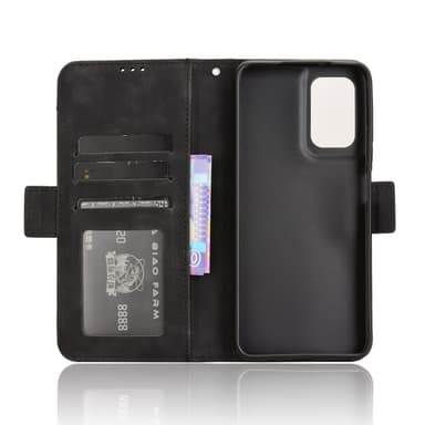 SKALO Motorola Moto G35 5G 6-lokeroa Lompakkokotelo - Musta