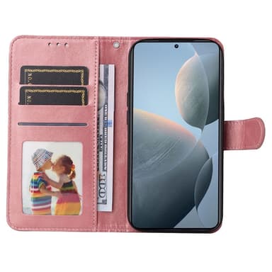 SKALO Xiaomi 14T PU-nahkainen Lompakkokotelo - Pinkki