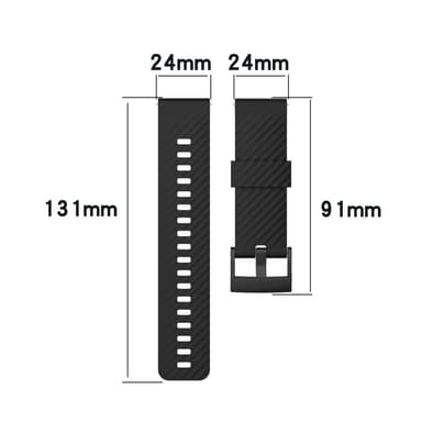 SKALO Silikoniranneke Mobvoi TicWatch Pro 5 - Valkoinen