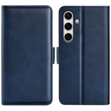 SKALO Samsung S24 FE Premium Wallet Lompakkokotelo - Sininen