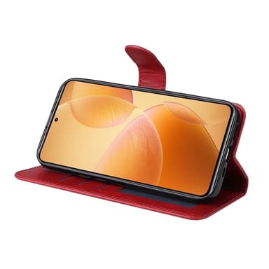 SKALO Xiaomi 14T Pro PU-nahkainen Lompakkokotelo - Punainen