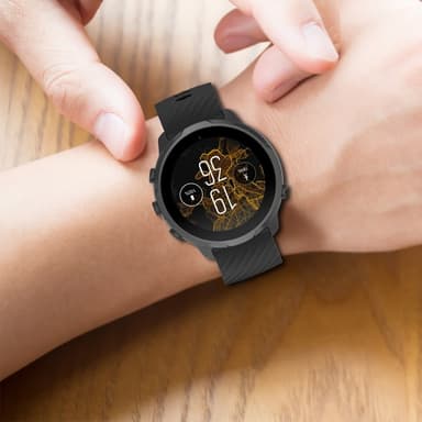 SKALO Silikoniranneke Mobvoi TicWatch Pro 5 - Valkoinen