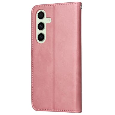 SKALO Samsung S24 FE PU-nahkainen Lompakkokotelo - Pinkki