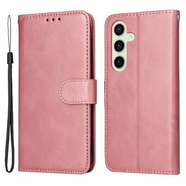 SKALO Samsung S24 FE PU-nahkainen Lompakkokotelo - Pinkki