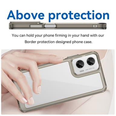 SKALO Motorola Moto G35 5G Väri Puskurin Suojakuori - Harmaa