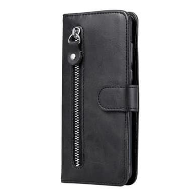 SKALO Xiaomi Redmi 14C Classic Lompakkokotelo vetoketjullinen lokero - Musta