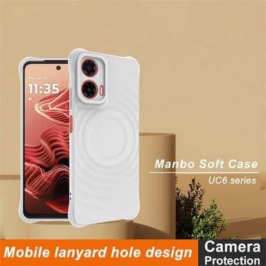 IMAK Motorola Moto G35 5G UC-6 Series Kuori - Valkoinen