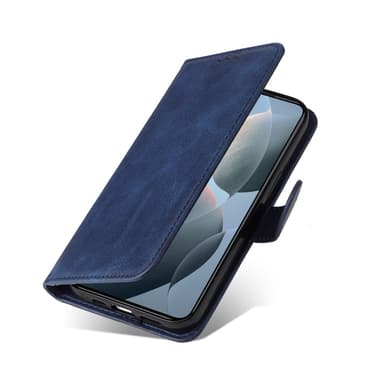 SKALO Xiaomi 14T PU-nahkainen Lompakkokotelo - Sininen