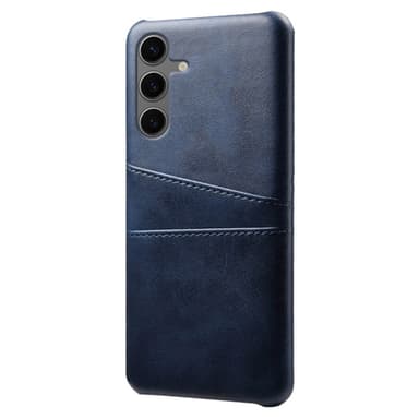 SKALO Samsung S24 FE PU-nahkainen Suojakuori Lompakolla - Sininen