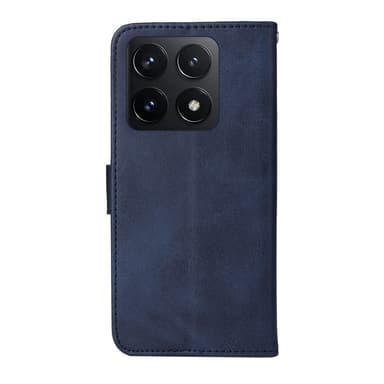 SKALO Xiaomi 14T PU-nahkainen Lompakkokotelo - Sininen