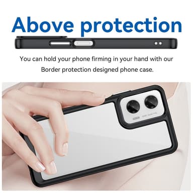 SKALO Motorola Moto G35 5G Väri Puskurin Suojakuori - Musta