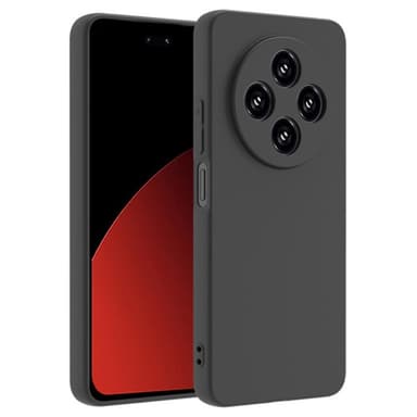 SKALO Xiaomi Redmi 14C Mattamusta erittäin ohut TPU-suojakuori