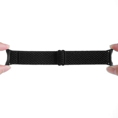 SKALO Punottu nailonranneke Google Pixel Watch / Pixel Watch 2 - Musta