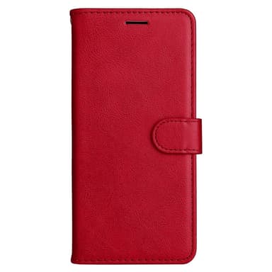 SKALO Motorola Edge 50 5G PU-nahkainen Lompakkokotelo - Punainen