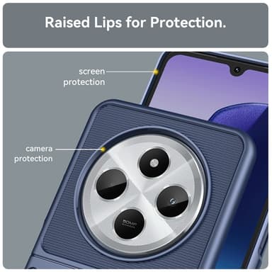 SKALO Xiaomi Redmi 14C Twill TPU kuori - - Sininen
