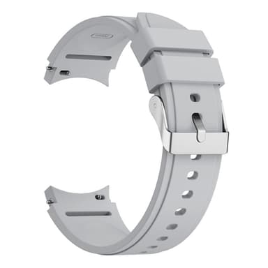 SKALO Samsung Watch 6 Classic 43mm/47mm Silikoniranneke Muotoiltu - Harmaa
